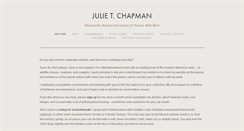 Desktop Screenshot of julietchapman.com