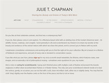 Tablet Screenshot of julietchapman.com